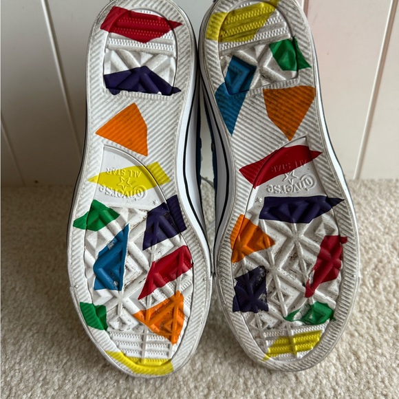 Unisex Converse Chuck Taylor All Star Pride Rainbow Sneakers A06032C M 5 W 7 - Picture 5 of 7
